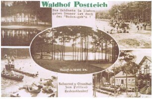 Waldhof Postteich. Detmold. Heidenoldendorf. Papierabzug