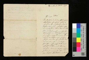 Brief von Poock an die theuersten Eltern