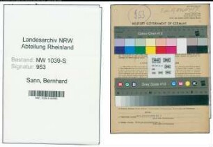Entnazifizierung Bernhard Sann , geb. 16.06.1910 (Ingenieur)