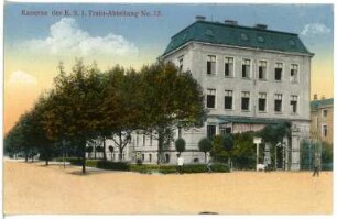 Dresden. Königlich Sächsische 1. Train-Abteilung No. 12 - Kaserne