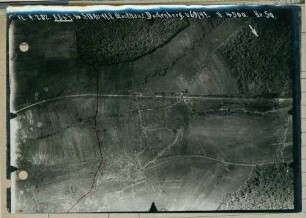 Foto der feindlichen Front beim Blockhaus Dockenberg bei Altkirch (Luftbild)