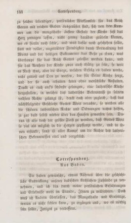 144-183 Correspondenz : aus Baden