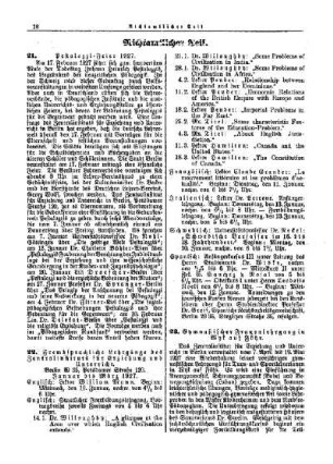 Pestalozzi-Feier 1927 : [Nichtamtlicher Teil]