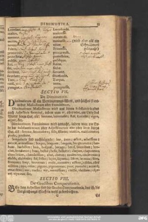 Sectio VIII. De Gradibus Comparationis.