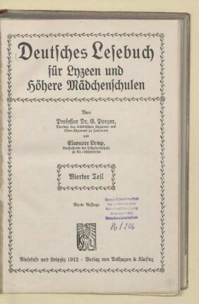 4.;[Schülerband]: [Teil 4 = Kl. 6, [Schülerband]]