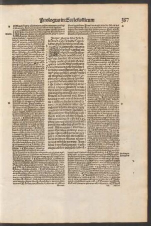 Incipit prologus libri Iesu filii sirach qui Ecclesiasticus appellatur ...