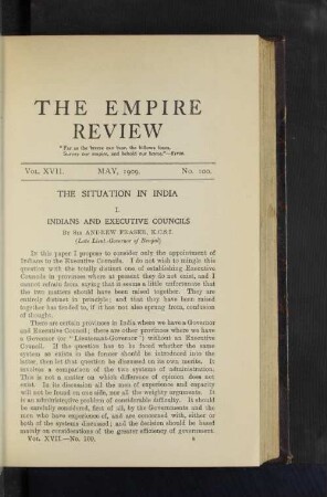 The Situation in India
