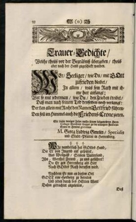 12-24, Trauer-Gedichte.
