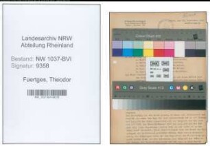 Entnazifizierung Theodor Fuertges , geb. 07.03.1905 (Lehrer)