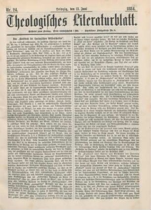 185-187 Das "Handbuch der theologischen Wissenschaften"