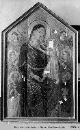 Maestà mit den heiligen Paulus und Petrus Coelestin von