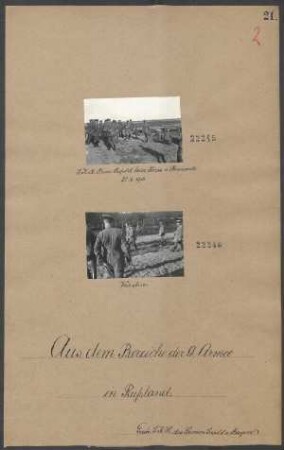 S.K.H. Prinz Leopold beim Korps von Pannewitz 28.04.1915