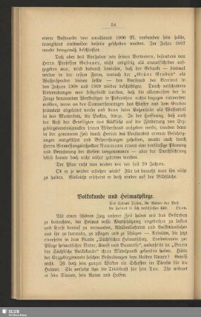 Volkskunde und Heimatpflege