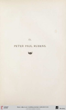 IX. Peter Paul Rubens