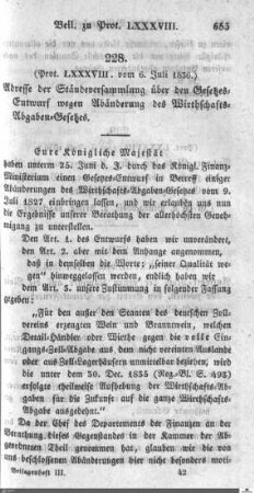 Beilagen zu Protokoll, 88. Sitzung