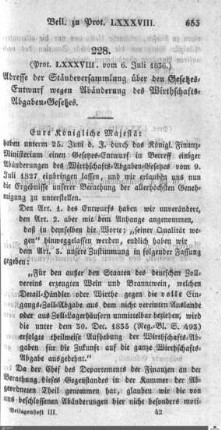 Beilagen zu Protokoll, 88. Sitzung