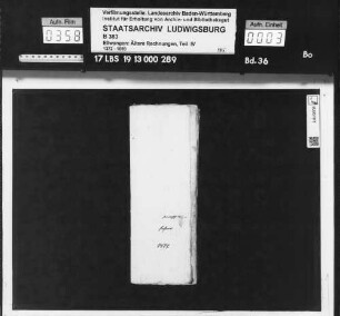 Ausstände an Getreide im Jahr 1477 sowie Verzeichnis über Kornvorräte der Untertanen [des Stifts Ellwangen] am 3.12.1477