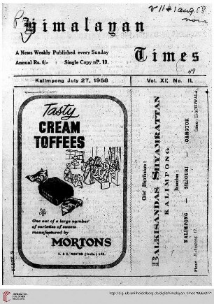 No. XLIX (27 July 1958)