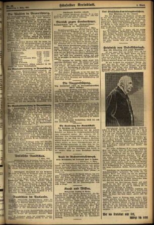 Zweite Ausgabe vom Donnerstag, den 05. März 1931.