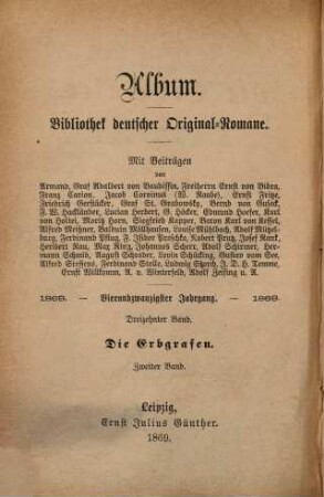 Die Erbgrafen : Roman, 2