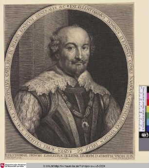 Ioannes Comes Nassoviae [Porträt des Grafen Johann VIII. von Nassau-Siegen; Johan III., Count of Nassau-Siegen; Portret van Johan VIII, graaf van Nassau-Siegen]