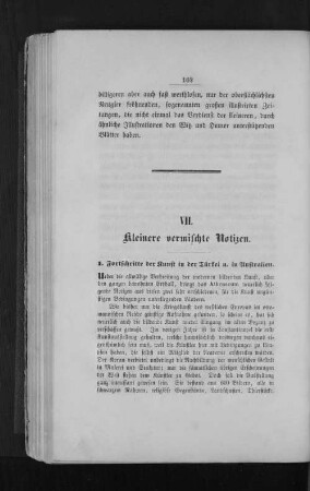 VII. Kleinere vermischte Notizen.