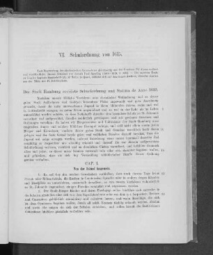 CAP. I. Von der Schuel insgemein.