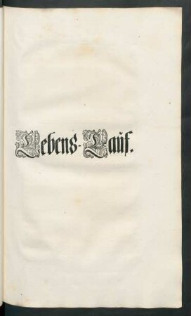 Lebens-Lauf