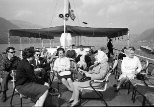 Auf M.S. Prinses Margriet, Fahrgäste auf Deck