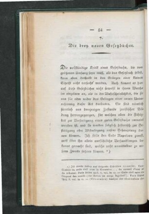 7. Die drey neuen Gesetzbücher