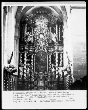 Hochaltar der ehemaligen Klosterkirche Sankt Marien