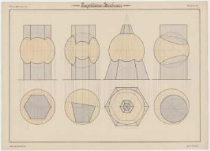 Projektions-Zeichnen. : Bez.: Städt. Gewerbeschule., Guido Hertel., Blatt Nr. 19., Wint. Sem. 1901-02.