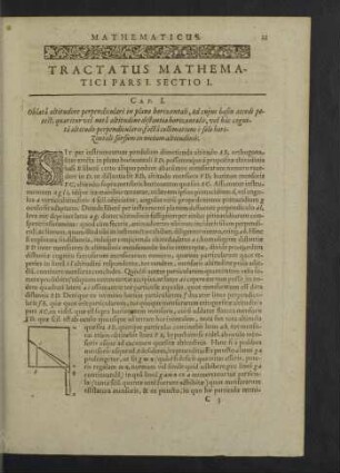Tractatus mathematici Pars I. Sectio I.