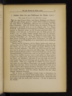 1. Luthers Leben bis zum Anschlagen der Thesen (1517)