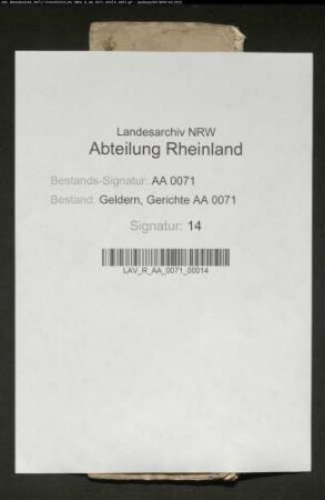Arrestbuch der Herrlichkeit