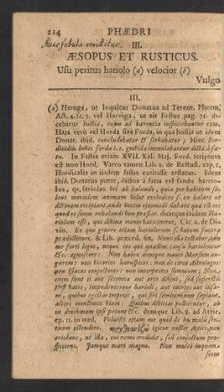 III. Aesopus Et Rusticus.