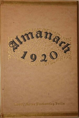 "Almanach 1920", 1919
