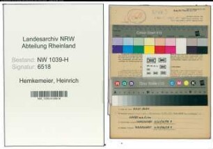 Entnazifizierung Heinrich Hemkemeier , geb. 05.09.1898 (Gaertner)