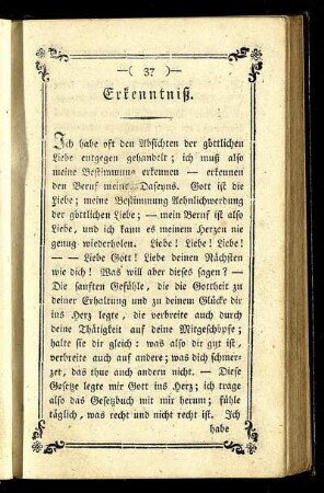 Erkenntniß. - Gebeth.
