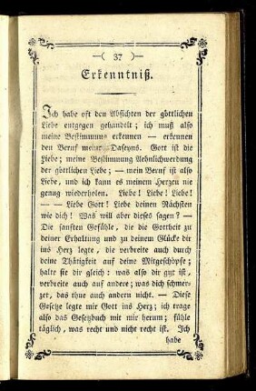 Erkenntniß. - Gebeth.