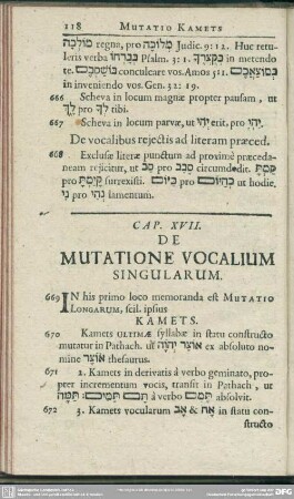 Cap. XVII. De Mutatione Vocalium Singularum