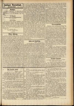 Zweite Ausgabe vom Dienstag, den 04. November 1913.
