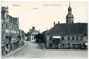 Radeburg. Markt und Albertstraße