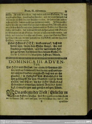 Dominica III. Adventus