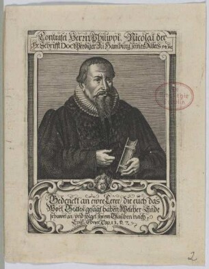 Bildnis des Philippus Nicolai