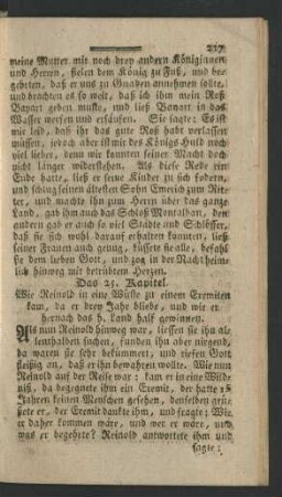 Das 25. Kapitel. Wie Reinold in eine Wüste ...