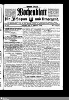 Wochenblatt für Zschopau und Umgegend : Zschopauer Tageblatt u. Anzeiger