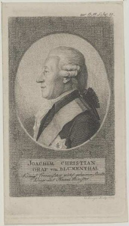 Bildnis des Joachim Christian von Blumenthal