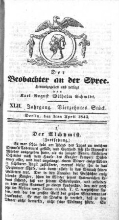 14. Stueck, 3. April 1843