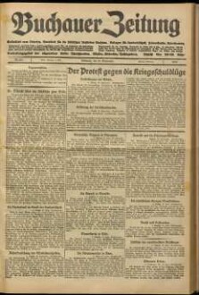 Buchauer Zeitung Volksblatt vom Federsee : Amtsblatt für die städt. Behörden Buchaus